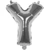 Image de Ballon aluminium mylar lettre Y, argent
