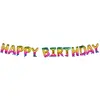 Image de Guirlande de ballons en aluminium HAPPY BIRTHDAY - 8 m - Rainbow