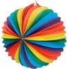 Image de Lanterne ballon en papier Rainbow - 25 cm