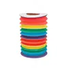 Image de Lanterne cylindrique en papier Rainbow - 16 cm