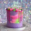 Image de Pique de gÃ¢teau "Happy Birthday" - Argent (155 x 11 cm)