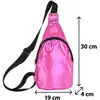 Image de Sac à bandoulière rose holographique - Taille unique