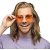 Image de Lunettes party Hippie XL -  Orange