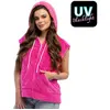 Image de Gilet Fluffy UV rose fluo - M