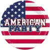 Image de Sachet de 10 Assiettes American Party USA 23cm