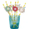 Image de Sachet de 6 Pailles en carton DONUT