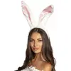 Image de Serre-tête À Grandes Oreilles De Lapin, Blanc Et Rose