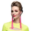 Image de Pendants d'oreille Festival rose fluo