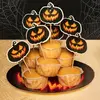 Image de Set 12 BÃ¢tonnets cocktail Creepy Pumpkin