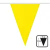 Image de Guirlande de fanions polyester jaune - 26 x 18 cm - 6 m
