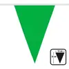 Image de Guirlande de fanions polyester verte - 26 x 18 cm - 6 m