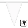 Image de Guirlande de fanions polyester blanche - 26 x 18 cm - 6 m