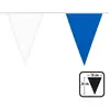Image de Guirlande de fanions polyester bleu/blanc - 26 x 18 cm - 6 m