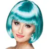 Image de Perruque Cabaret CarrÃ© Bleu Turquoise
