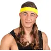 Image de Bandeau jaune avec cheveux bruns