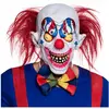 Image de Masque tÃªte latex Creepy clown - Adulte