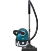 Image de Bestron Aspirateur avec sac, aspirateur de sol avec 3 sacs à poussière, manche télescopique de 94cm & suceur de sol commutable, rayon d'action de 7.5m, filtre HEPA12 & micro lavable, couleur : bleu/noir