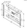 Image de Vogel's Business 73201903 WH Vogel's 94 -172cm PFW 6852 Display-Wandhalter schw. (Speditionsversand)