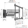 Image de Support mural inclinable/orientable pour écran 55 à 100" - Vogel's - TVM5855 -