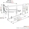 Image de Vogel's Elite TVM5645W 20° inclinable & 180° pivotant. Support TV mural 40-77" (102-195 cm)