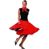 Image de Jupe Rock'N Roll rouge et noire