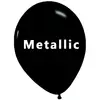 Image de Ballons en latex X40 - 26 cm - Noir métallique