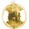 Image de Boule Ã  facettes miroir 30 cm - DorÃ©e