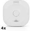 Image de Alecto Alecto SMARTSMOKE11 Smart WiFi Smoke Detector - Pile de 10 ans - Conforme à la norme européenne EN14604 - 4 pièces