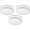 Image de Alecto, kit de 3 détecteurs de fumée Avec bouton d'arrêt et alarme 85dB, Blanc