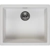 Image de Reginox R30837 Regi Granit Evier AMSTERDAM 50 Pure White à partir de 60 cm de largeur de meuble / Evier à poser / Evier à encastrer