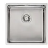 Image de REGINOX R32848 Houston 40x40 Evier en inox à partir d'une largeur d'armoire de 50 cm / Encastrement à fleur / Encastrement plat / Sous-évier