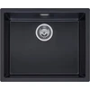 Image de Reginox Evier, Evier rectangulaire en granit Texel 50 Pure Black 50x40 cm R34057