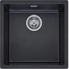 Image de Reginox Evier, Evier carré en granit Texel 40 Pure Black 40x40 cm R34651