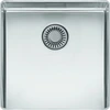 Image de Évier en acier inoxydable REGINOX R38079, modèle NEW YORK, 40x40 cm (gauche), OKG Comfort Slim, à partir d'une largeur de meuble de 50 cm / Installation encastrée