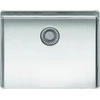 Image de Évier en acier inoxydable REGINOX R38086, modèle NEW YORK, 50x50 cm (grand), système OKG Comfort Slim, à partir d'une largeur de meuble de 60 cm / installation encastrée