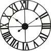 Image de Horloge murale 60 cm analogique noire