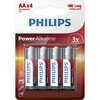 Image de Philips Power Batterie alcaline LR6P4B/10, Pile jetable, alcaline, 1,5 V, 4 pièce(s), 58 mm, 14 mm