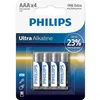 Image de Ultra Lr03 Pile Lr3 (aaa) Alcaline(s) 1.5 V 4 Pc(s) - Philips