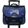 Image de Vadobag Skooter Sac à dos scolaire à trolley Winning Streak au design gaming cool Blue One Size
