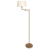 Image de Mexlite - lampadaire - Bella - bronze - métal tissu - lampe de lecture - E27 - 5894BR