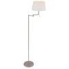 Image de Mexlite - lampadaire - Bella - acier - métal tissu - lampe de lecture - E27 - 5894ST