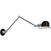 Image de Mexlite - applique murale - Davin - noir - aluminium métal - lampe de lit - E14 - 7656ZW