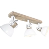 Image de Mexlite - spot - Gearwood - blanc - métal bois de caoutchouc - spot en saillie - E27 - 2133W