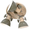 Image de Mexlite - spot - Gearwood - vert - métal bois de caoutchouc - Ø 38cm - E27 - 3063G