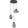 Image de Steinhauer - suspension - Reflexion - noir - verre métal - Ø 30cm - E27 - 3079ZW