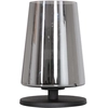 Image de Lampe de table - noir - Ancilla - verre métal - Ø 15cm - E27 - 3103ZW - Steinhauer