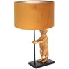 Image de Anne Lighting - lampe de table - Animaux - noir - métal velours tissu - Ø 30cm - E27 - 8228ZW