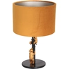 Image de Anne Lighting - lampe de table - Animaux - noir - métal velours tissu - Ø 20cm - E27 - 8235ZW