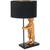 Image de Anne Lighting - lampe de table - Animaux - noir - métal tissu - Ø 30cm - E27 - 7202ZW
