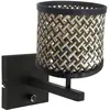 Image de Steinhauer - applique murale - Stang - noir - bambou métal - lampe de lit - E27 - 3709ZW